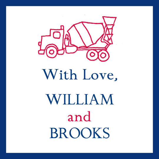 Cement Truck Gift Stickers